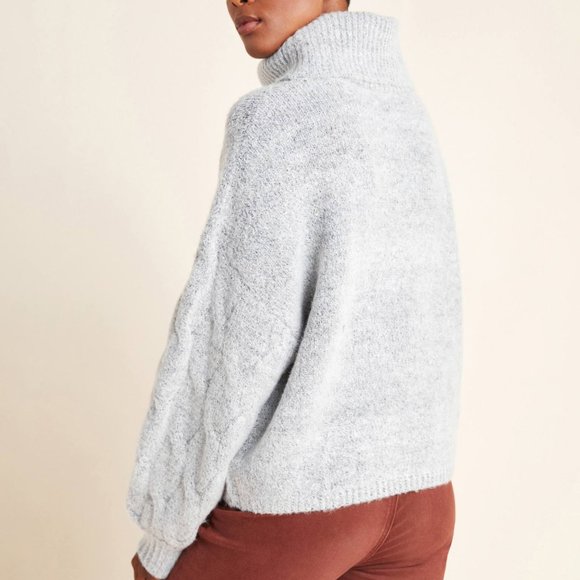 Anthropologie Naya Cable-Knit Turtleneck Sweater - Picture 3 of 4